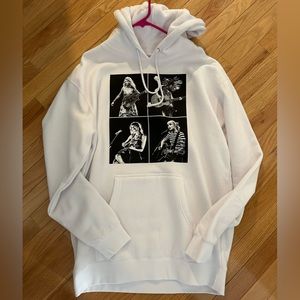 Taylor Swift The Eras Tour Collage White Hoodie